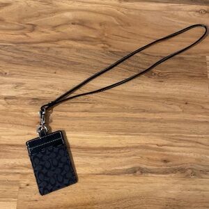 Black Coach lanyard